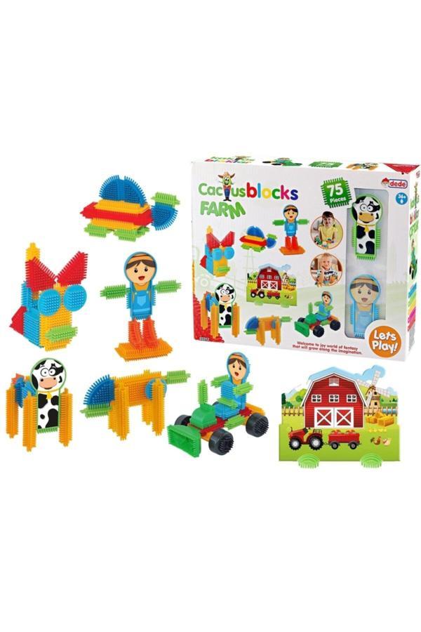 Dede Oyuncak Kaktüs Bloklar Çiftlik 75 Parça Lego 03312 - Image 1