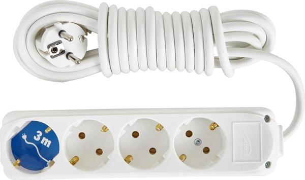 4 Lü 3 Metre Kablolu Topraklı Priz - Image 1