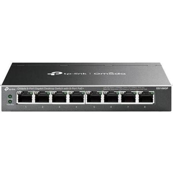 Ds108Gp 8 Port 10-100-1000 Poe+ Switch Hub Çelik Kasa Rack Mount - Image 1