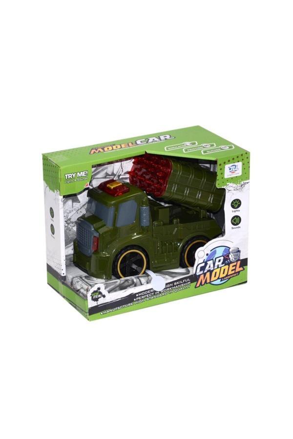 Canem Oyuncak Sürtmeli Sesli Işıklı Askeri Araçlar (Karışık Model 1 Adet) 8899-4A - Image 1
