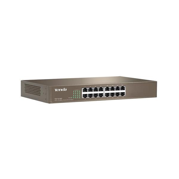 Tef1016D 16 Port 10-100 Mbps Switch Çelik Kasa Rack Mount - Image 1