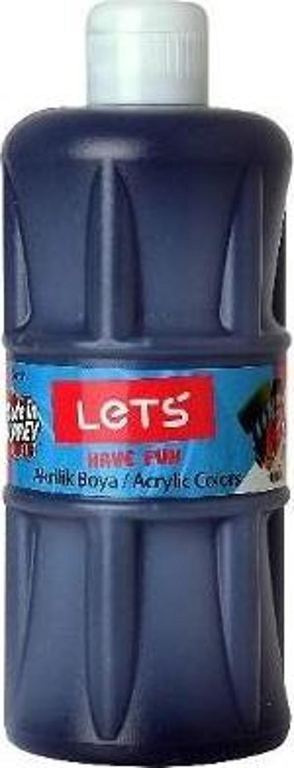 Lets Akrilik Boya Siyah 500 Ml.  - Image 1