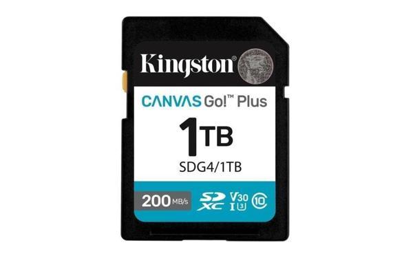 Kingston Sdg4-1Tb 1Tb Sdxc Canvas Go Plus Gen4 200Mb-S C10 Uhs-İ U3 V30 Hafıza Kartı - Image 1