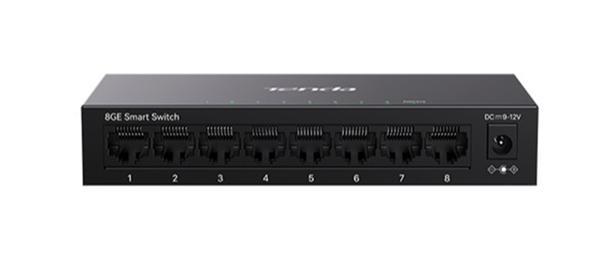 Tenda Teg2208D 8 Port 10-100-1000 Switch Cloud Yönetilebilir Çelik Kasa Switch - Image 1