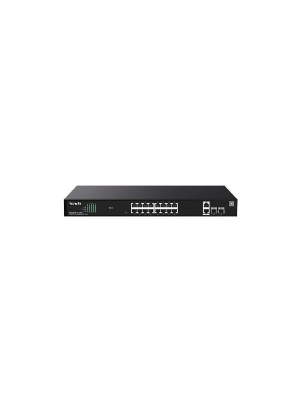 Tenda Teg2220P-16-250W 16 Port 10-100-1000 Poe +2 Sfp Switch Cloud Yönetilebilir Çelik Kasa Switch - Image 1