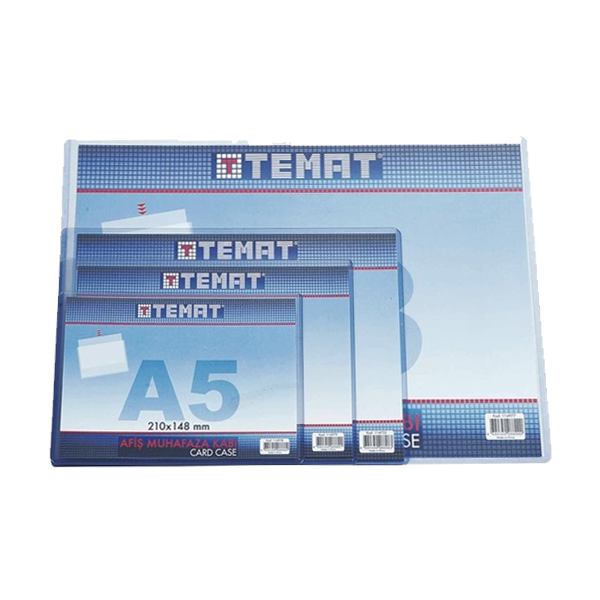 Temat A5 Afiş Muhafaza Kabı 20 Li 273245 (1 Paket 20 Adet) - Image 1