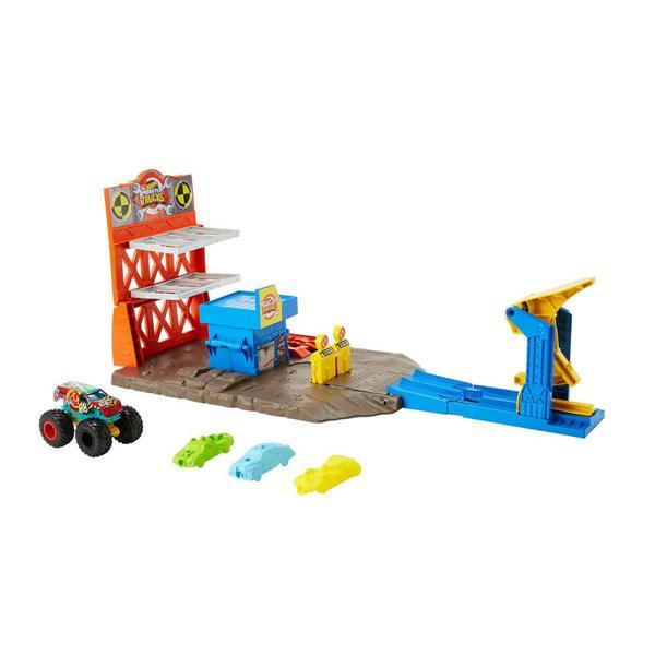 Mattell Oyuncak Hot Wheels Monster Trucks Patlama İstasyonu Oyun Seti HFB12 - Image 1