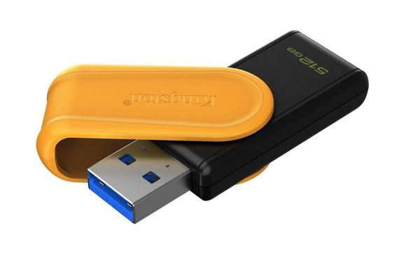 Kingston Dtxs-512Gb 512Gb Portable Usb 3.2 Gen1 Datatraveler Exodias (Black-Yellow) Flash Bellek - Image 1