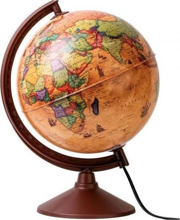 Gürbüz Modern Dünya Küre Antik Işıklı 20 Cm 48205 - Image 1