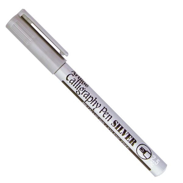Artline Ek-993Xf Kaligrafi Kalemi Kesik Uçlu 2.5 Mm Gümüş (12 Li Kutu) - Image 1