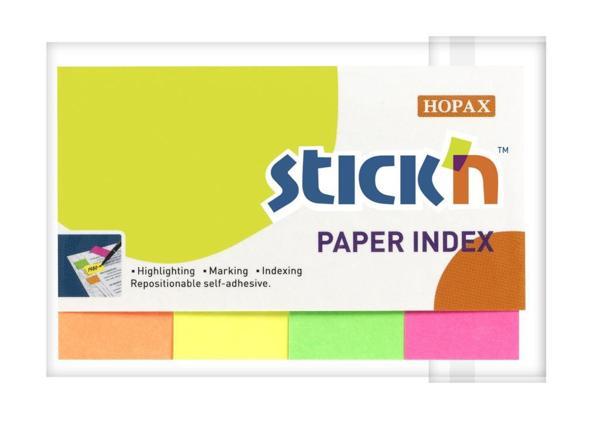 Hopax Stickn Kağıt İndeks 200 Yaprak 50X20Mm Neon 4 Renk 212050 - Image 1