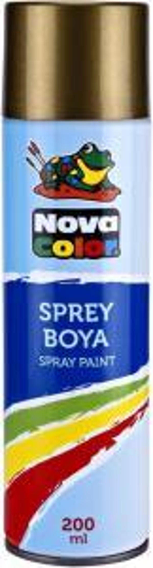 Nova Color Nc-811 Sprey Boya 200 Ml Altın - Image 1