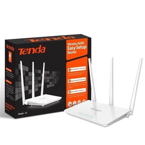 F3 300 Mbps 4 Port Router 3 Antenli - Image 1