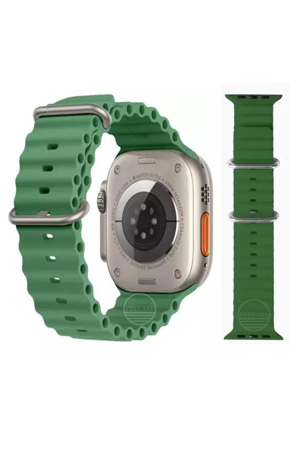 Smart Watch Uyumlu Silikon Yeşil Kordon - Image 1