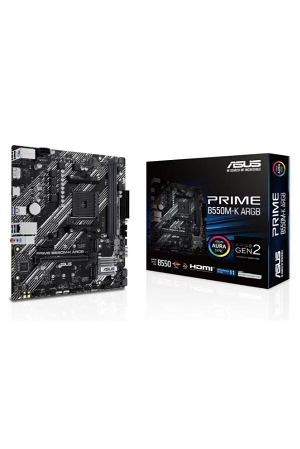 Prime B550M-K Argb 5100Mhz (Oc) Ddr4 Soket Am4 M.2 Hdmi Matx Amd Anakart - Image 1