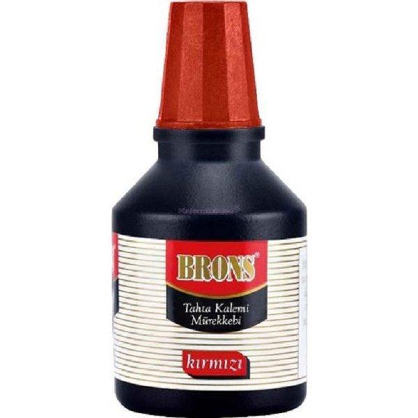 Brons Br-352 Tahta Kalem Mürekkebi 30 Cc Kırmızı (12 Li Paket) - Image 1