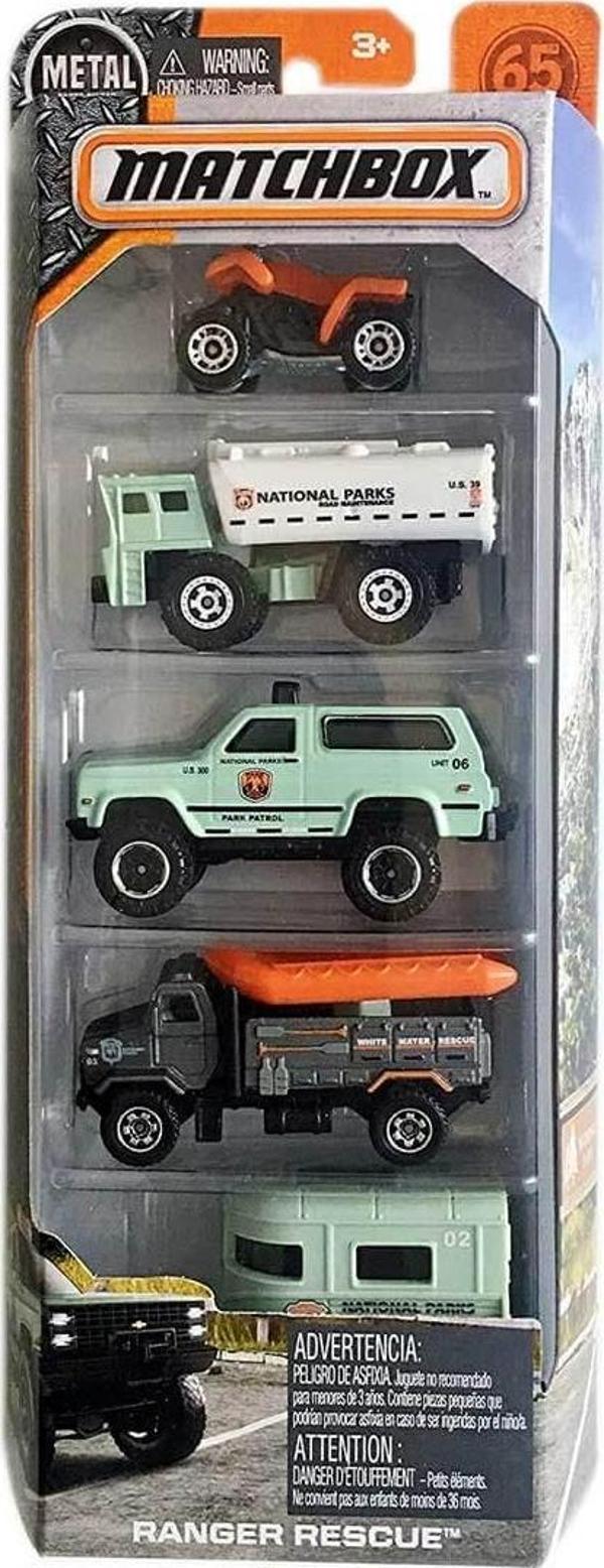 Mattel Oyuncak Matchbox Beşli Araba Seti C1817 (Karışık Model 1 Set) - Image 1