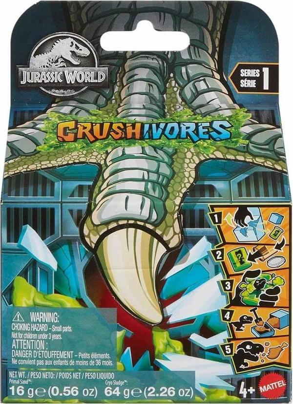 Mattel Oyuncak Jurassıc World Crushivores Serisi - Sürpriz Aksesuarlı Figürler HVB29 - Image 1