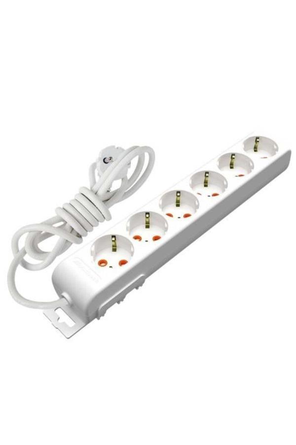 Ri-Tech 6 Lı 3 Metre Topraklı Grup Priz - Image 1