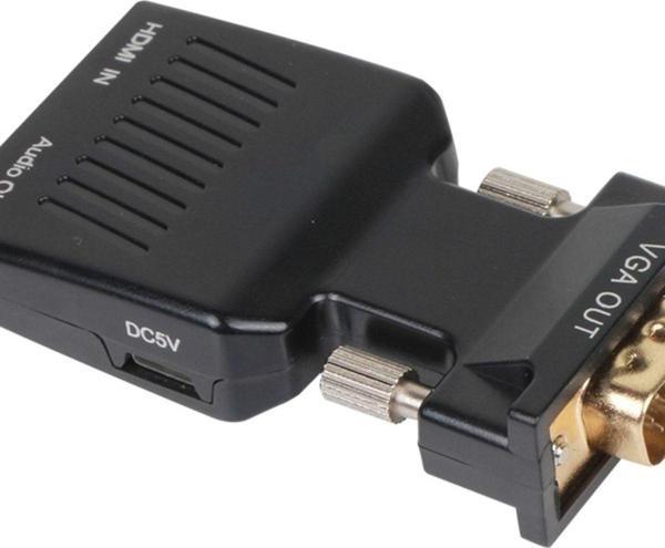 Ca336A Siyah Vga Erkek To Hdmi Dişi Dönüştürücü - Image 1