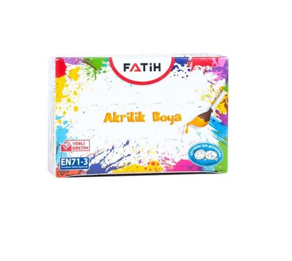 Fatih Akrilik Boya 100 Ml Sarı (6 Lı Paket) FA55205ABSA - Image 1