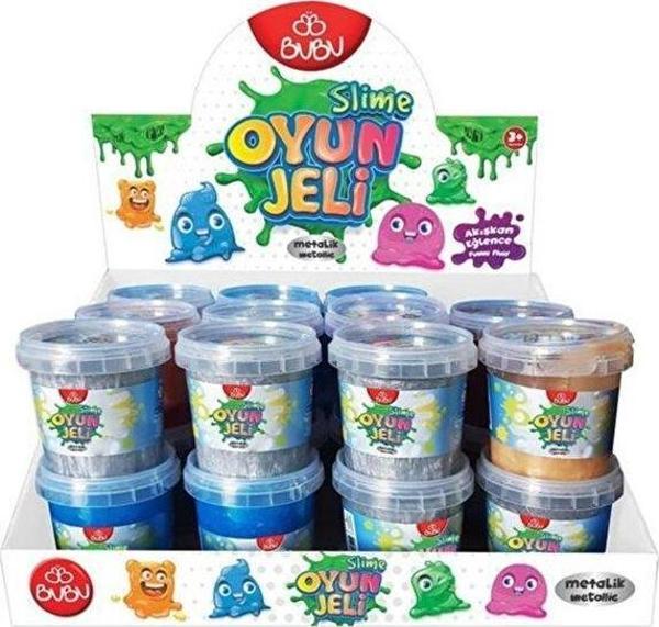 Bu-Bu Oyun Jeli Slime Metalik 145 Gram Slm020 (24 Lü Paket) - Image 1