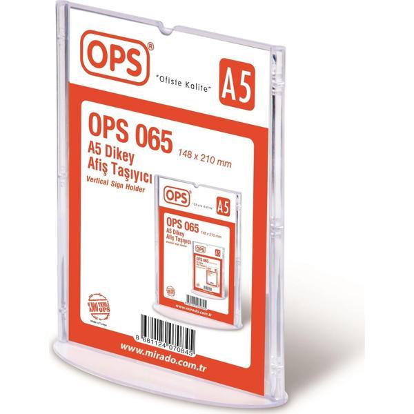 Ops Masa Üstü Afiş Taşıyıcı A5 Dikey 148x210 Mm 065 - Image 1