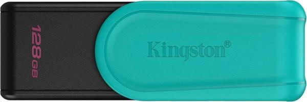 Kingston Dtxs-128Gb 128Gb Portable Usb 3.2 Gen1 Datatraveler Exodias (Black-Turquoise) Flash Bellek - Image 1