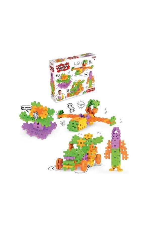 Dede Oyuncak Fun Fun Puzzle Lego 128 Parça 03905 - Image 1