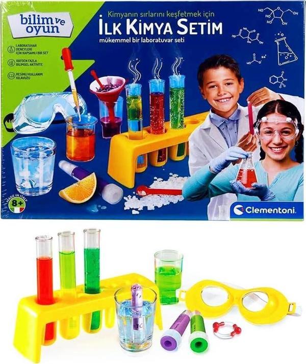Clementoni Bilim ve Oyun İlk Kimya Setim Eğitici Laboratuvar Seti Oyuncak - Image 1