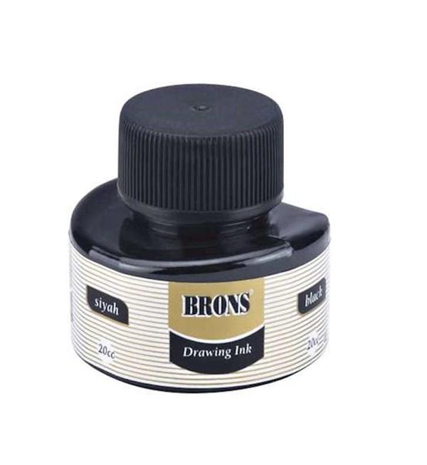 Brons Br-317 Çini Mürekkebi 20 Cc Siyah (12 Li Paket) - Image 1