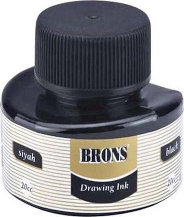 Brons Br-317 Çini Mürekkebi 20 Cc Siyah (12 Li Paket) - Image 1