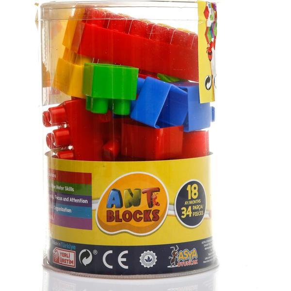 Asya Oyuncak Ant Blocks 34 Parça Lego Ant034 - Image 1