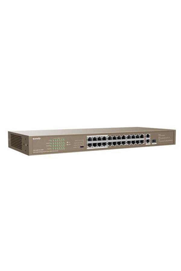 Tef1126P-24-250W 24 Port Poe+ 10-100 Switch Hub Çelik Kasa Rack Mount - Image 1
