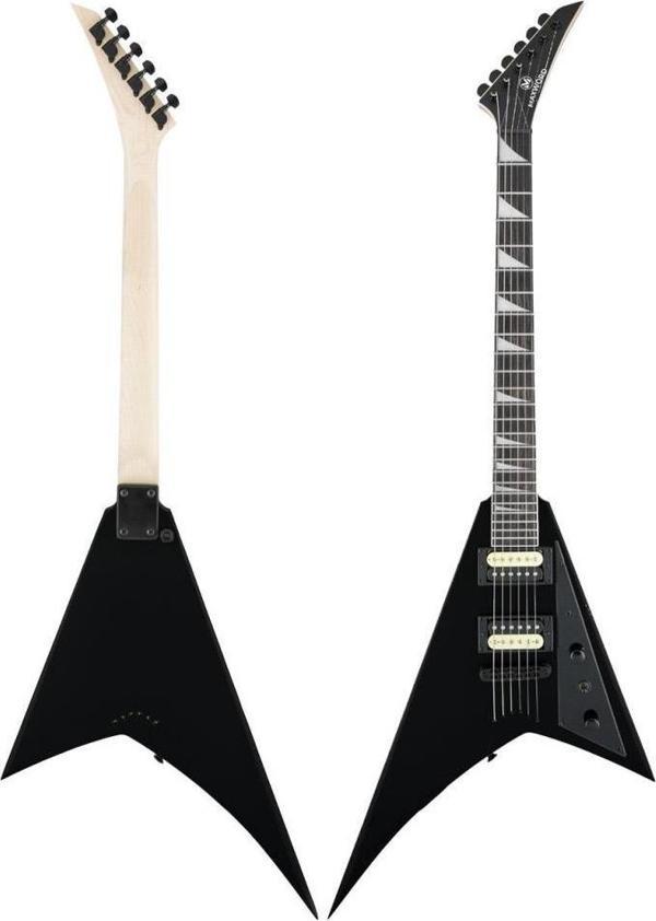 Maxword DG-28BK V Kasa Gül Klavye 2x Zebra Humbucker Manyetik Yüksek kaliteli Elektro Gitar - Image 1