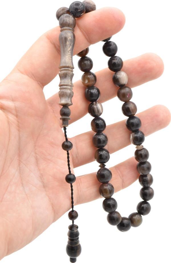 Sistemli Küre Kesim Bufalo Boynuzu Tesbih 10 Mm - Image 1