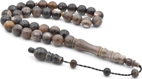Sistemli Küre Kesim Bufalo Boynuzu Tesbih 10 Mm - Image 1