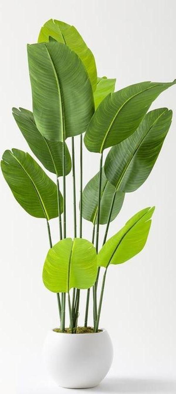 Yapay Starliçe Ağacı 160 Cm Geniş Yapraklı Plastik Küre Saksı - Image 1