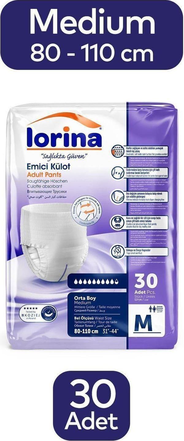 Lorina Emici Külot Medium 30 Adet - Image 1