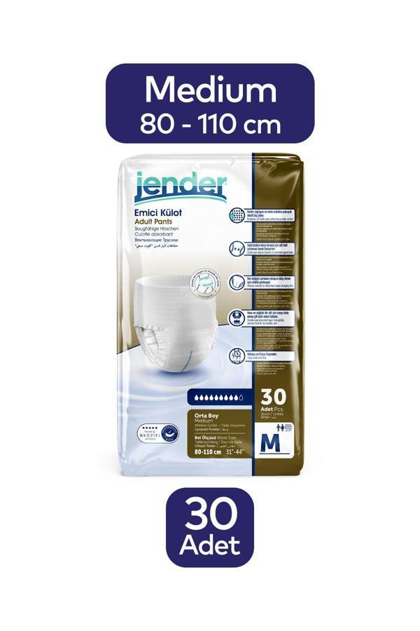 Jender Emici Külot Medium Hasta Bezi 30 Adet - Image 1