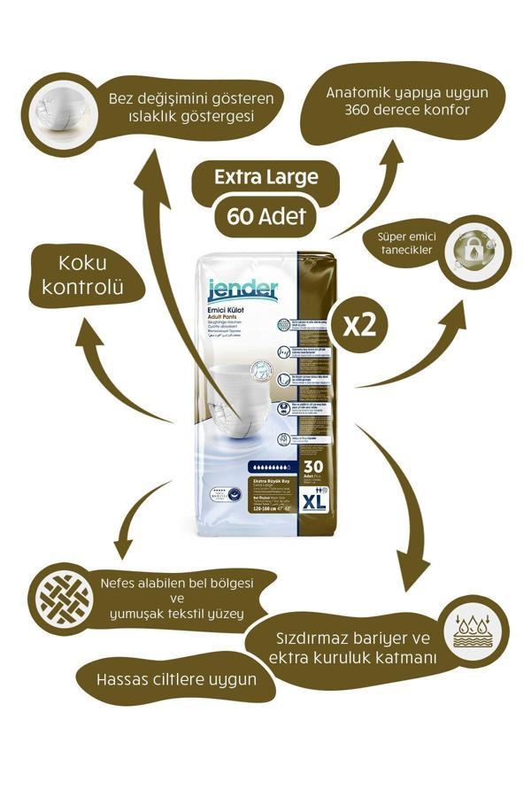 Jender Emici Külot Xl 30Lu 2 Paket - Image 1