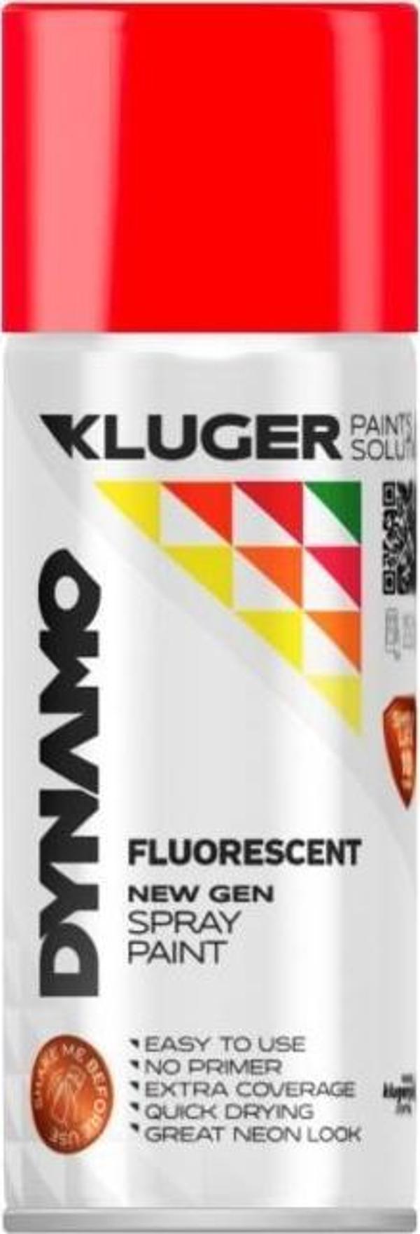 Dynamo Sprey Boya 400ml FloresanKırmızı - Image 1