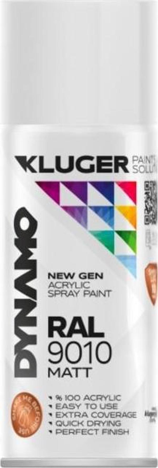 Dynamo Sprey Boya 400ml MatBeyaz - Image 1