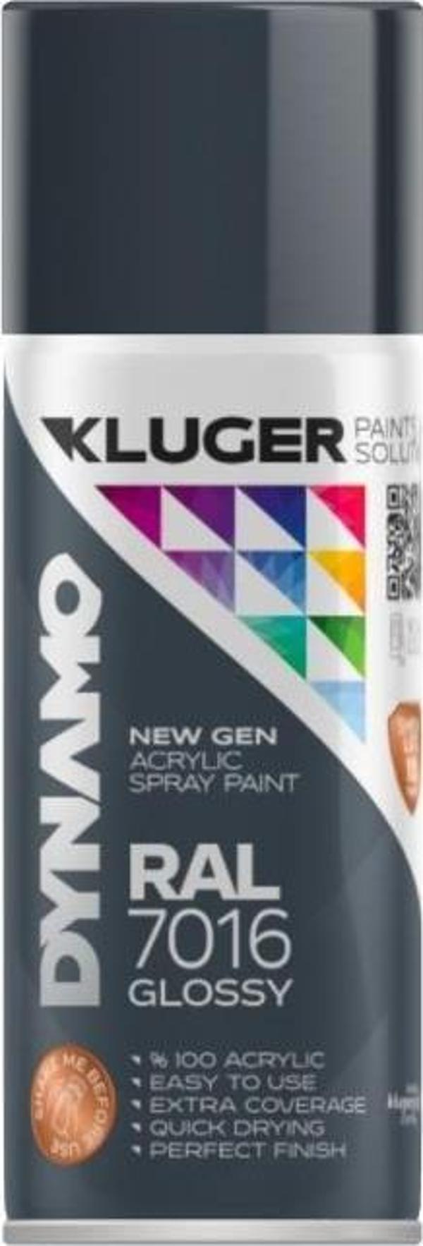 Dynamo Sprey Boya 400ml ParlakAntrasit - Image 1
