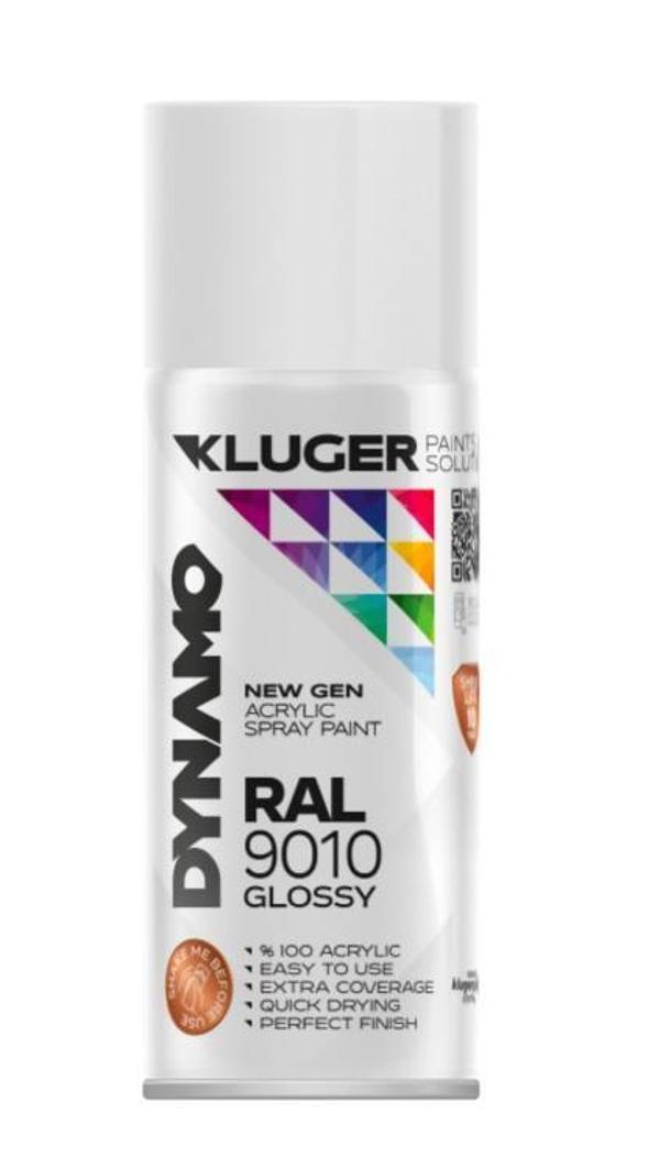 Dynamo Sprey Boya 400ml ParlakBeyaz - Image 1
