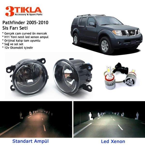 Nissan Pathfinder 2005-2010 Beyaz Led Xenon Sis Farı Seti - Image 1