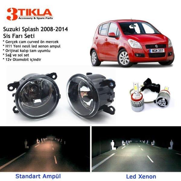 Suzuki Splash 2008-2014 Beyaz Led Xenon Sis Farı Seti - Image 1