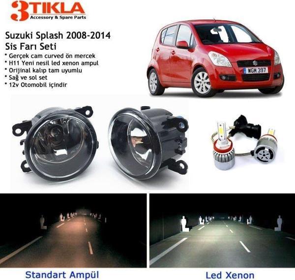 Suzuki Splash 2008-2014 Beyaz Led Xenon Sis Farı Seti - Image 1
