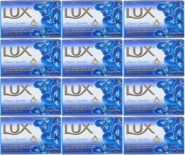 Lux Sabun 80GR Aqua Sparkle (Su Gibi Işıltı) (12 Li Set) - Image 1