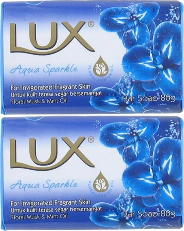 Lux Sabun 80GR Aqua Sparkle (Su Gibi Işıltı) (2 Li Set) - Image 1